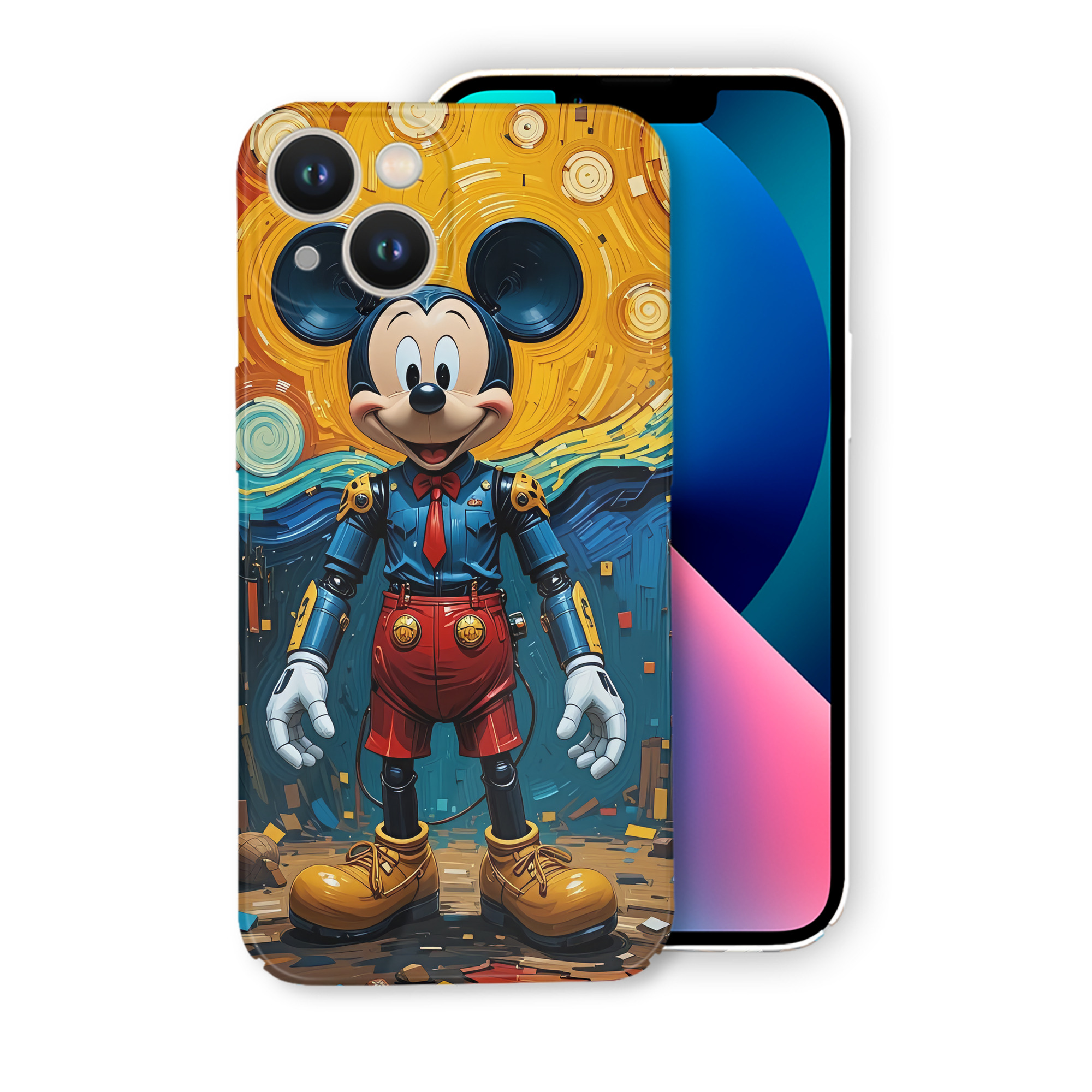 （画像用） ミッキーマウス Mickey Mouse 【iPhone 14シリーズ対応】ハードケース